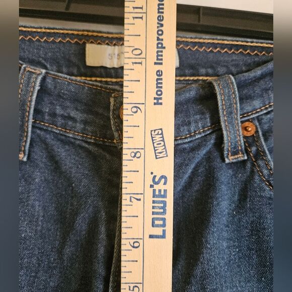 Levi's 515 Jeans Women 10 (31x22) Capris Classic Straight Mid Rise Pockets Blue - Picture 6 of 11